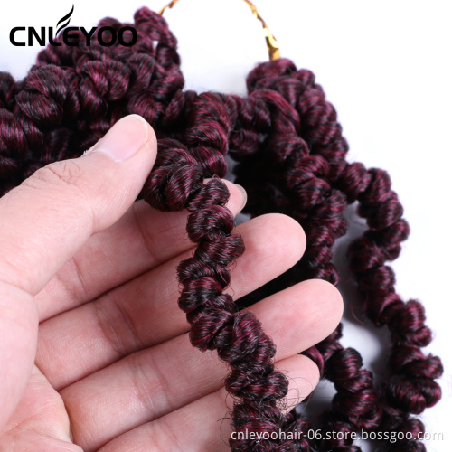 10 Inch Spring Senegalese Twist Crochet Hair For Women 16 Strands Pre-twisted Spring Crochet Braids For Beauty